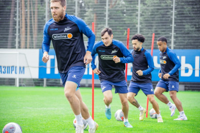 Training «Zenit» before the match with «Rubin