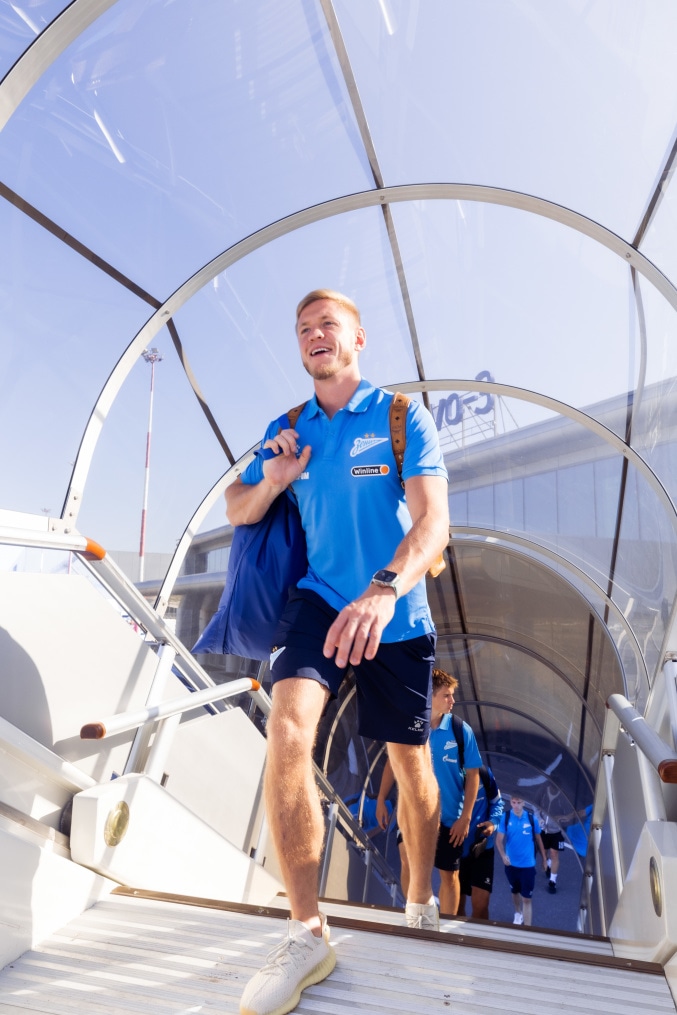 Вылет команды на матч с «Кайратом»