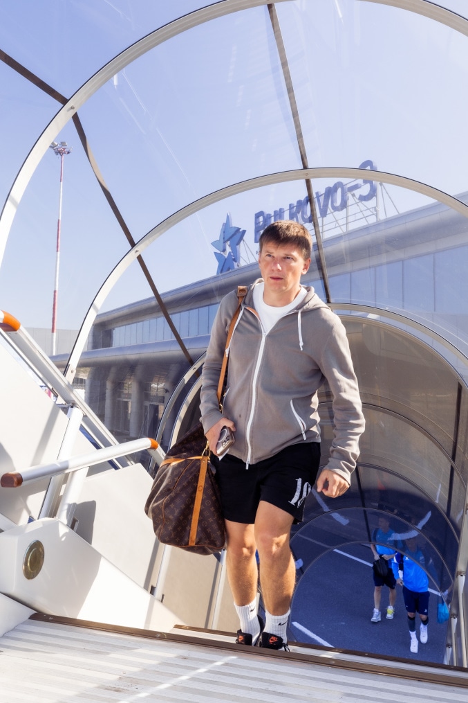 Вылет команды на матч с «Кайратом»