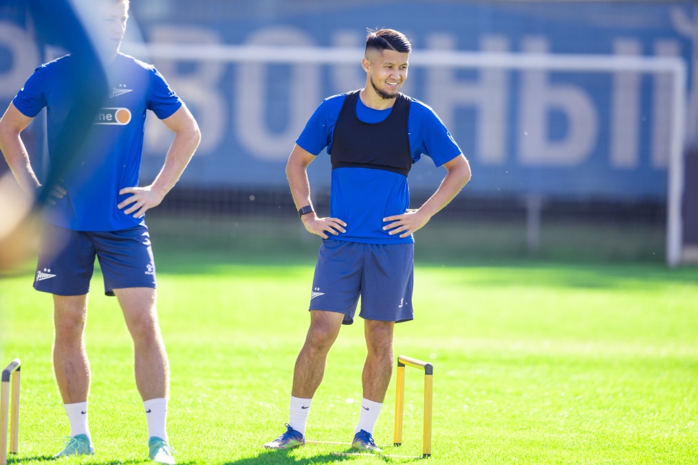 Тренировка «Зенита» перед матчем с ЦСКА