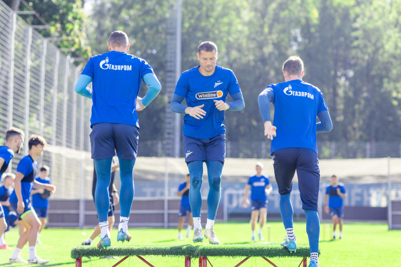 Тренировка «Зенита» перед матчем с ЦСКА