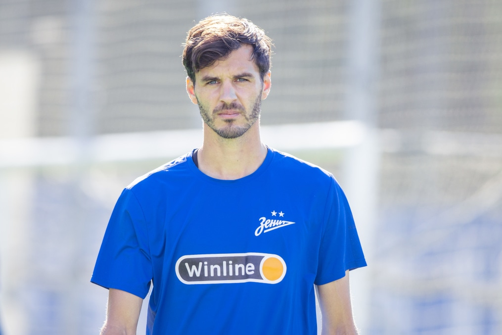 Тренировка «Зенита» перед матчем с ЦСКА