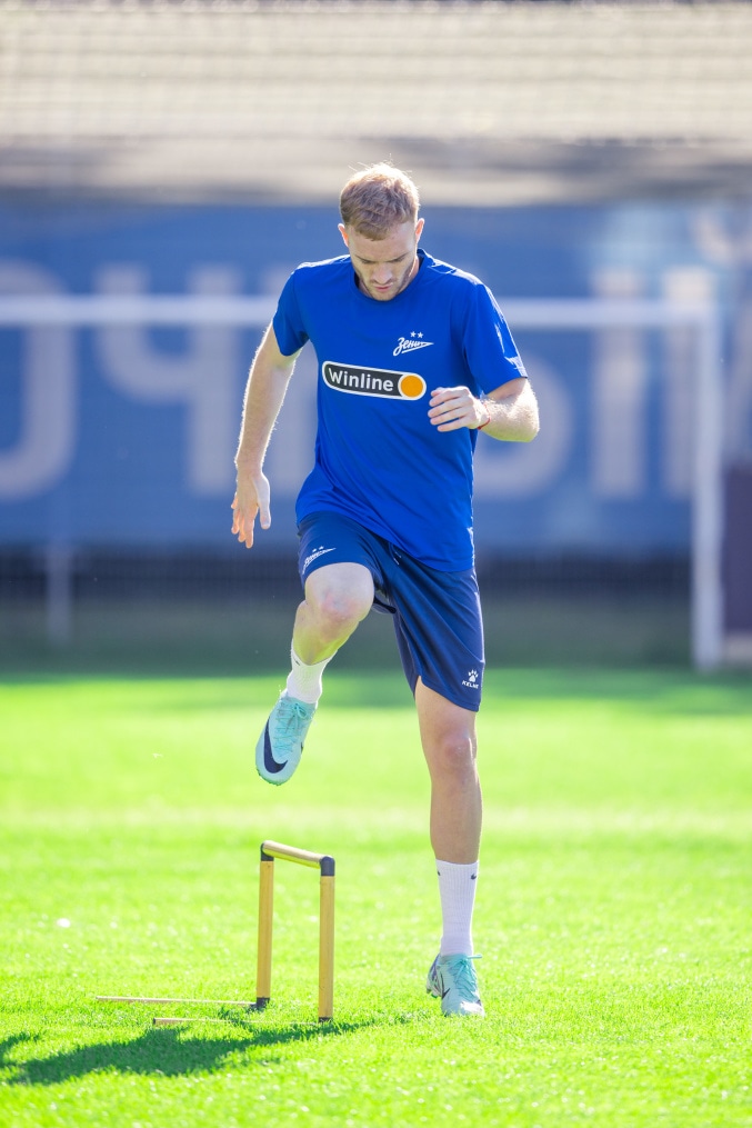 Тренировка «Зенита» перед матчем с ЦСКА