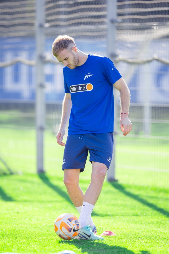 Тренировка «Зенита» перед матчем с ЦСКА