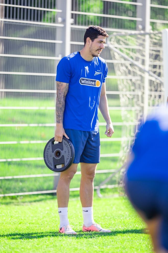 Тренировка «Зенита» перед матчем с ЦСКА