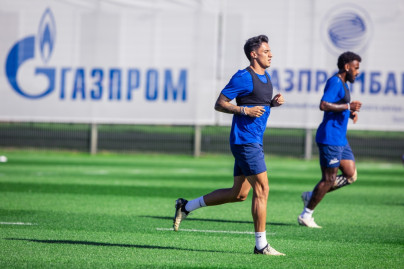 Тренировка «Зенита» перед матчем с ЦСКА