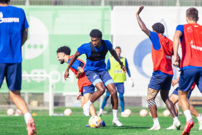 Тренировка «Зенита» перед матчем с ЦСКА