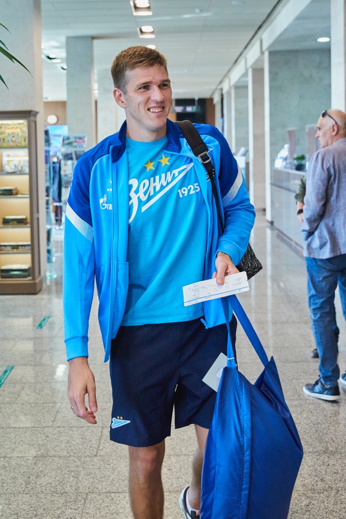 Вылет команды в Москву на матч ЦСКА — «Зенит»