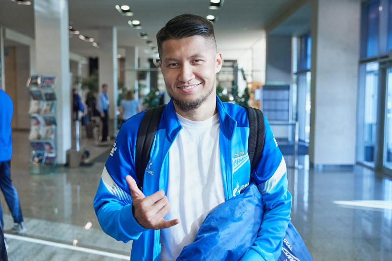 Вылет команды в Москву на матч ЦСКА — «Зенит»