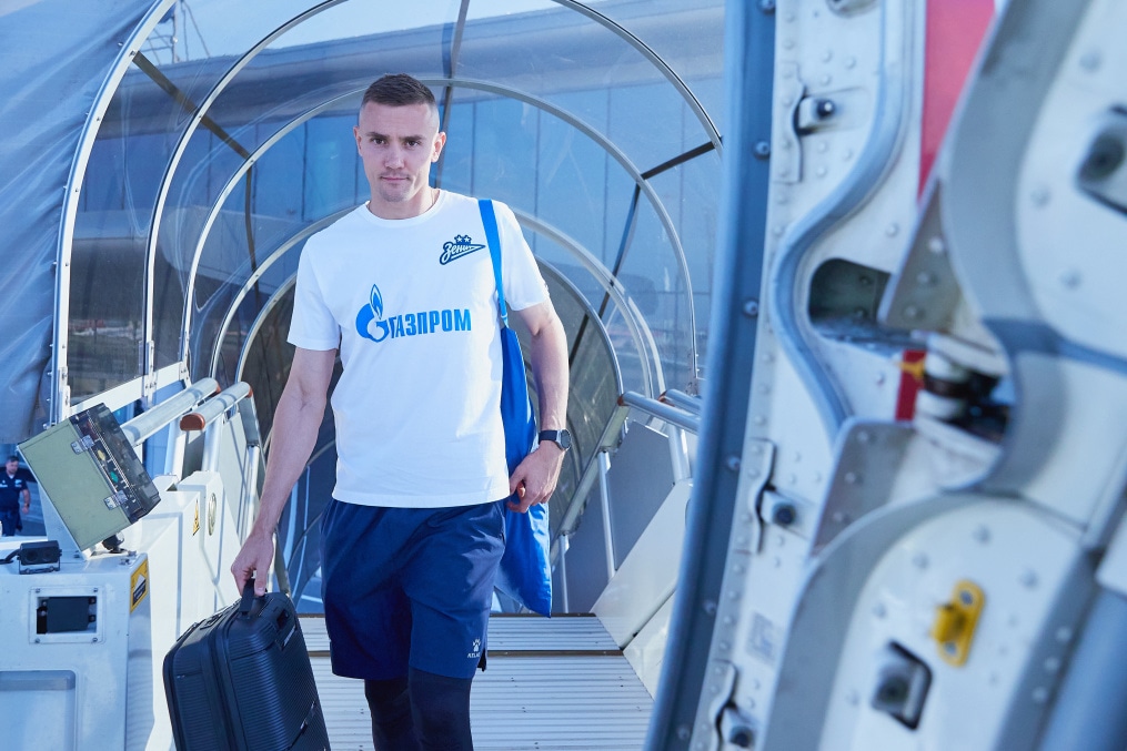 Вылет команды в Москву на матч ЦСКА — «Зенит»