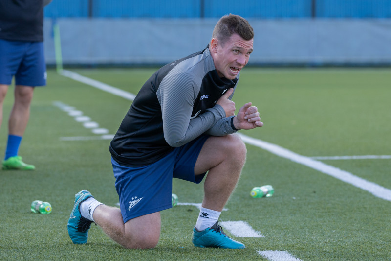 Тренировка перед матчем МФЛ 2024 «Зенит» — «Краснодар»