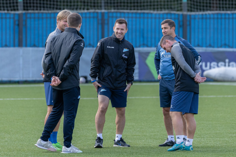 Тренировка перед матчем МФЛ 2024 «Зенит» — «Краснодар»