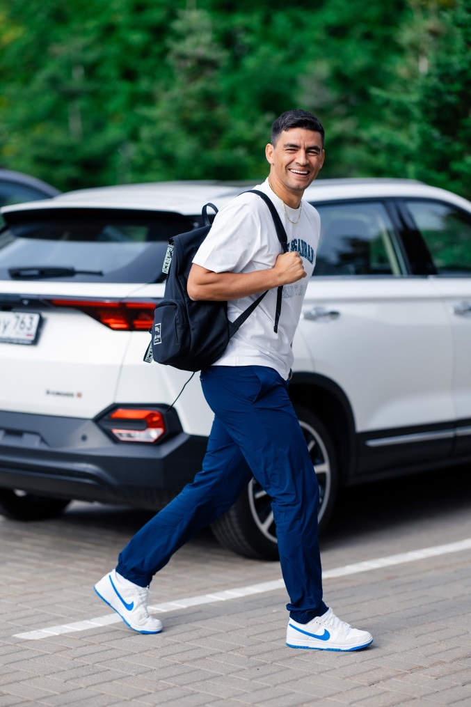 #ЗенитStyle: приезд игроков на тренировку перед матчем с «Краснодаром»