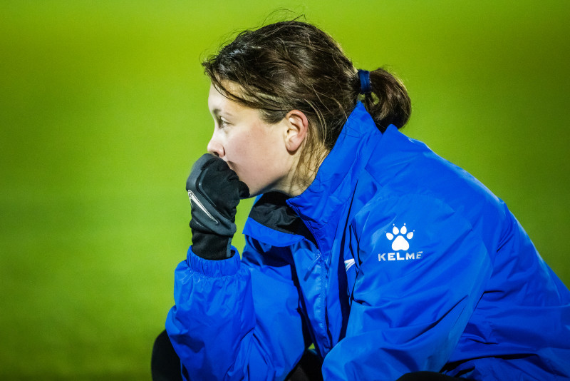 Тренировка женской молодежной команды «Зенит» перед матчем с «ЦСКА»-м (Москва)