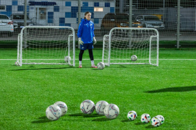 Тренировка женской молодежной команды «Зенит» перед матчем с «ЦСКА»-м (Москва)