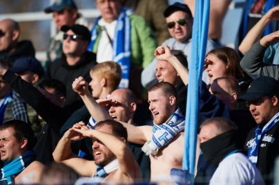 Болельщики на матче «Спартак»-2 — «Зенит»-2