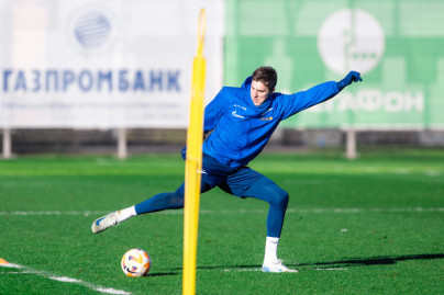 Подготовка «Зенита» к матчу с махачкалинским «Динамо»