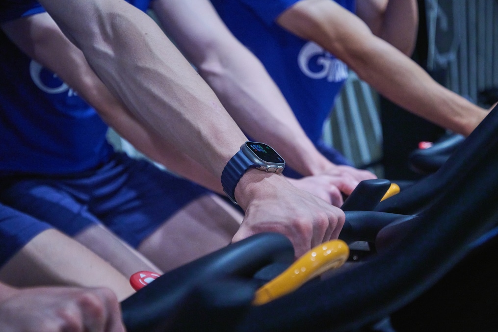 Тренировка в тренажерном зале перед матчем с «Краснодаром»