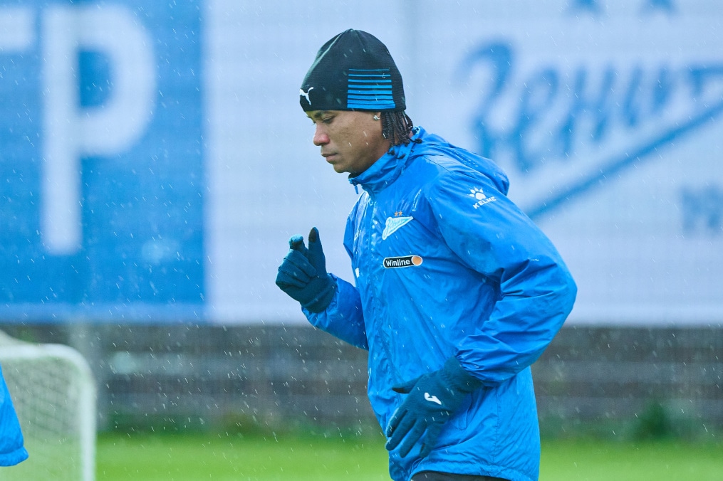 Тренировка «Зенита» перед выездом на кубковый матч с «Ахматом»