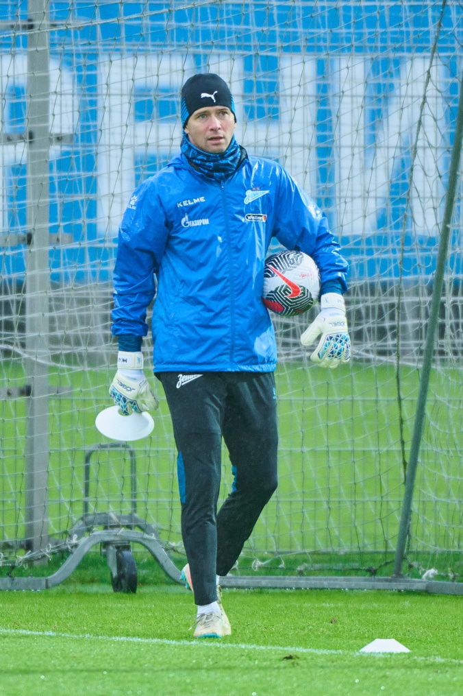 Тренировка «Зенита» перед выездом на кубковый матч с «Ахматом»