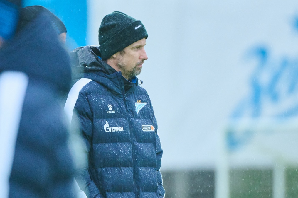 Тренировка «Зенита» перед выездом на кубковый матч с «Ахматом»