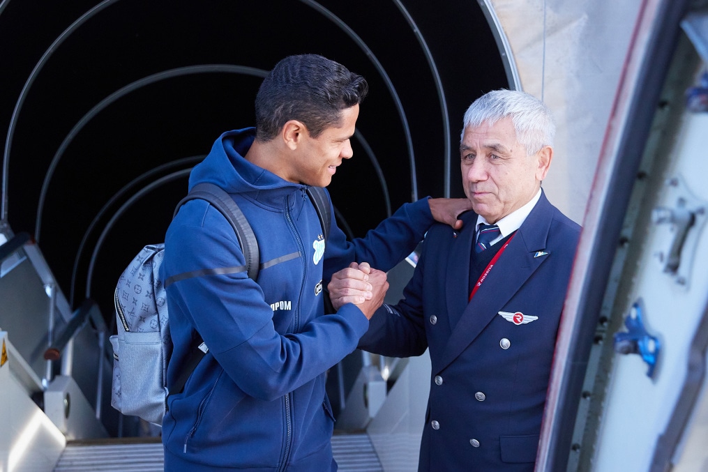 Вылет команды в Москву на матч со «Спартаком»