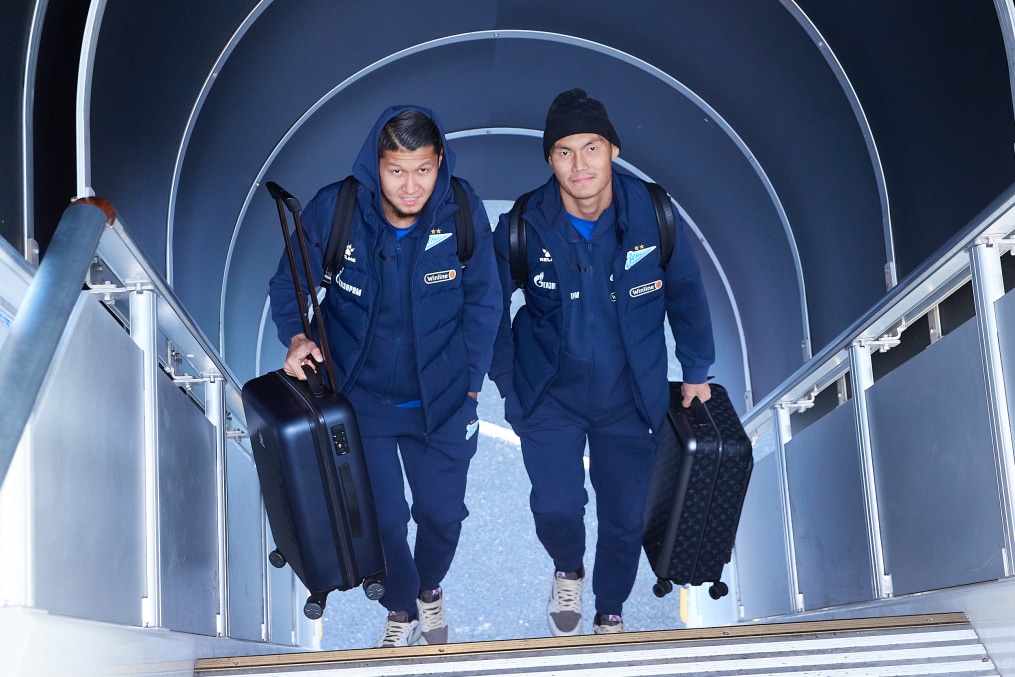 Вылет команды в Москву на матч со «Спартаком»