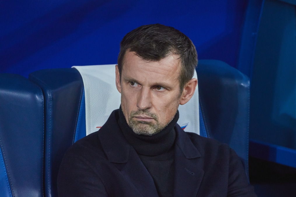 Сергей Семак на матче «Зенит» — «Рубин»