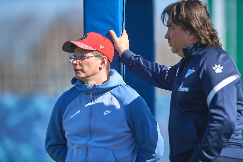 Тренировка молодежной команды «Зенита»