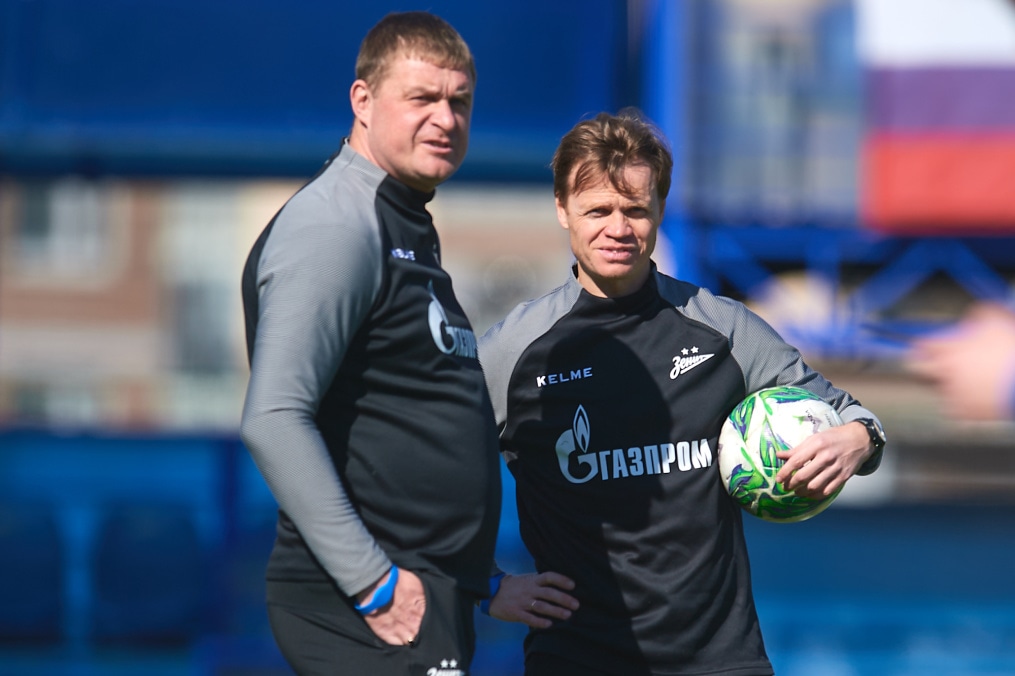 Тренировка молодежной команды «Зенита»