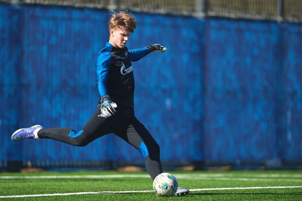 Тренировка молодежной команды «Зенита»