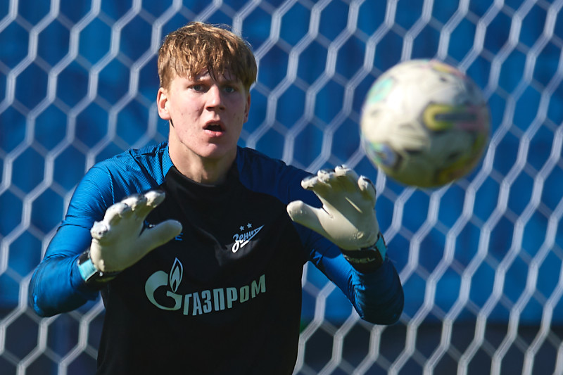 Тренировка молодежной команды «Зенита»