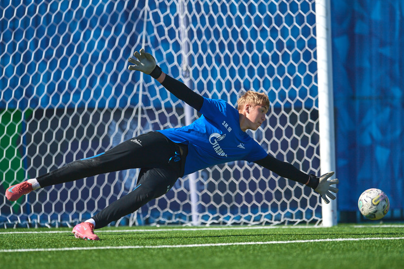 Тренировка молодежной команды «Зенита»