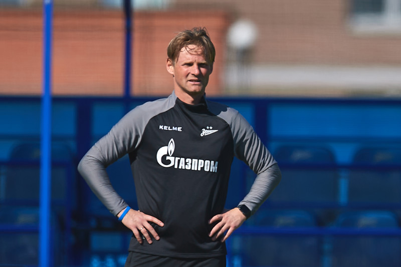 Тренировка молодежной команды «Зенита»