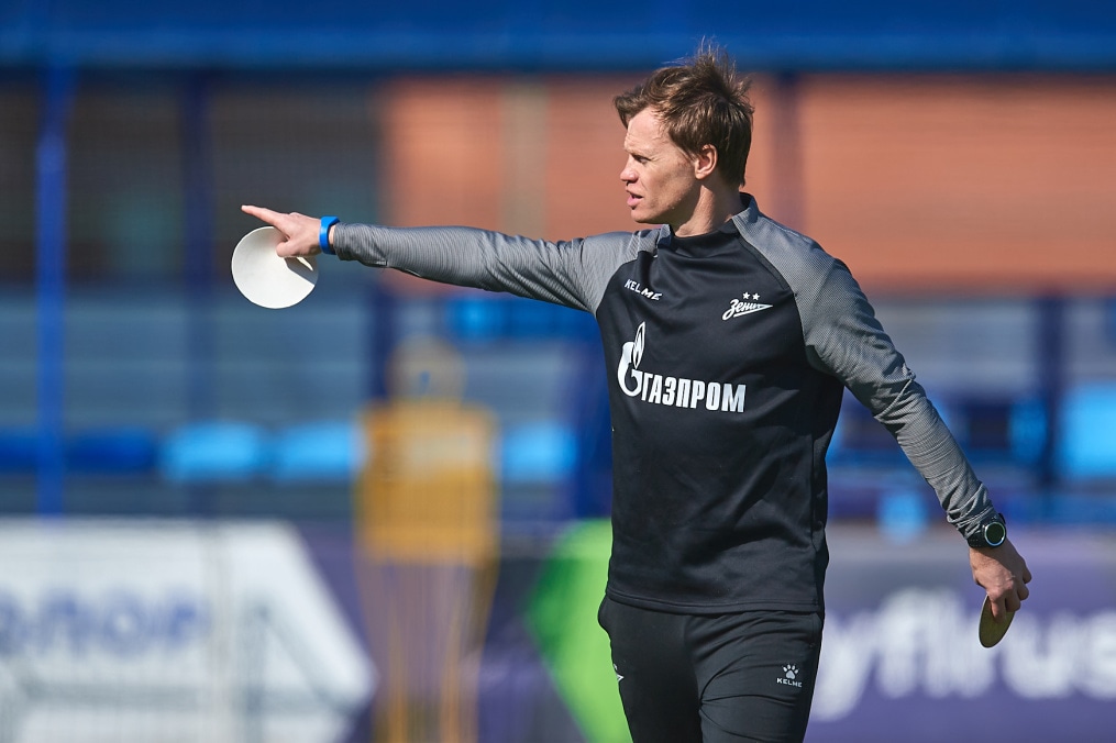 Тренировка молодежной команды «Зенита»