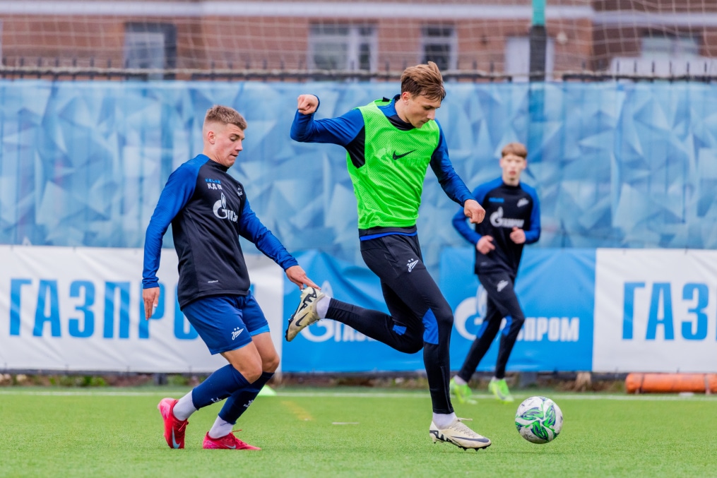 Тренировка «Зенита»-м перед матчем с ФК «Ахмат»