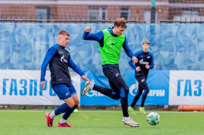 Тренировка «Зенита»-м перед матчем с ФК «Ахмат»