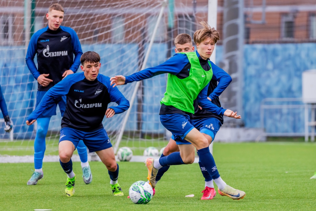 Тренировка «Зенита»-м перед матчем с ФК «Ахмат»
