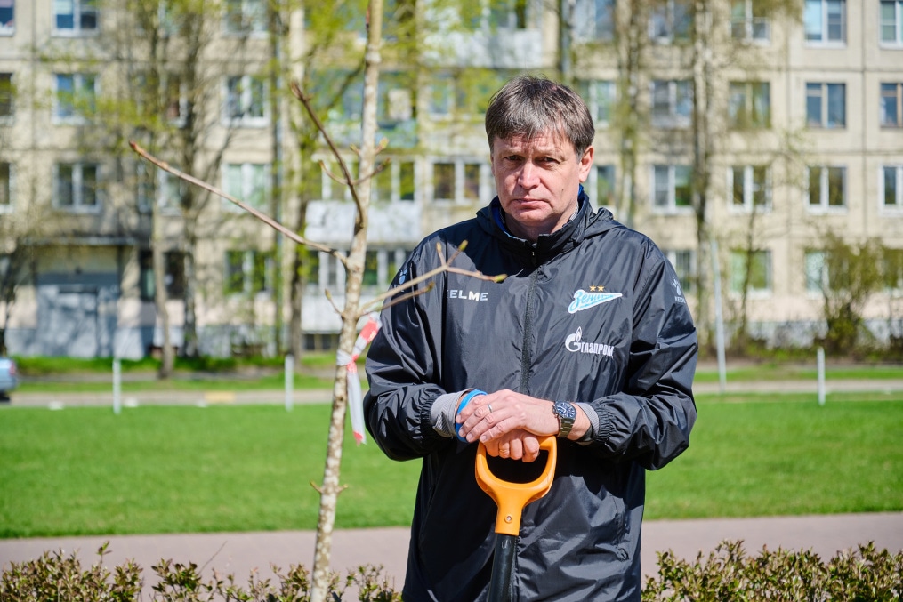 Акция «Сад памяти» в Академии ФК «Зенит»