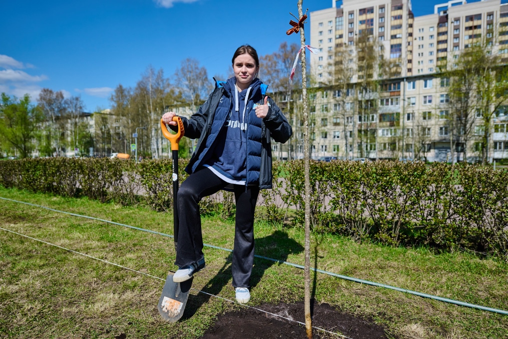 Акция «Сад памяти» в Академии ФК «Зенит»
