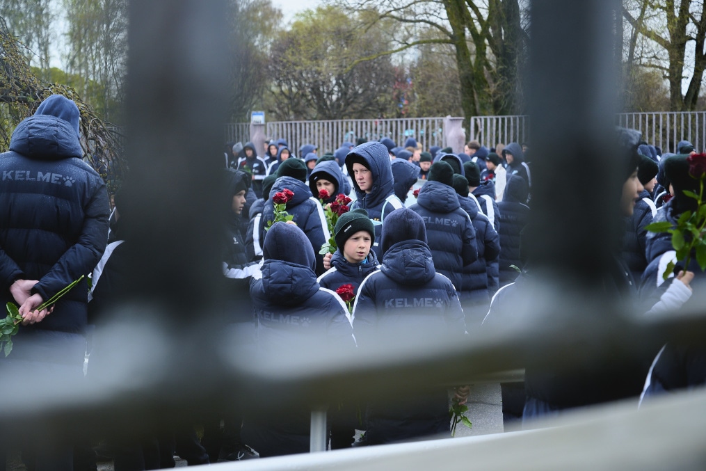 Торжественное возложение цветов на Пискаревском мемориальном кладбище в честь 80-летия Великой Победы