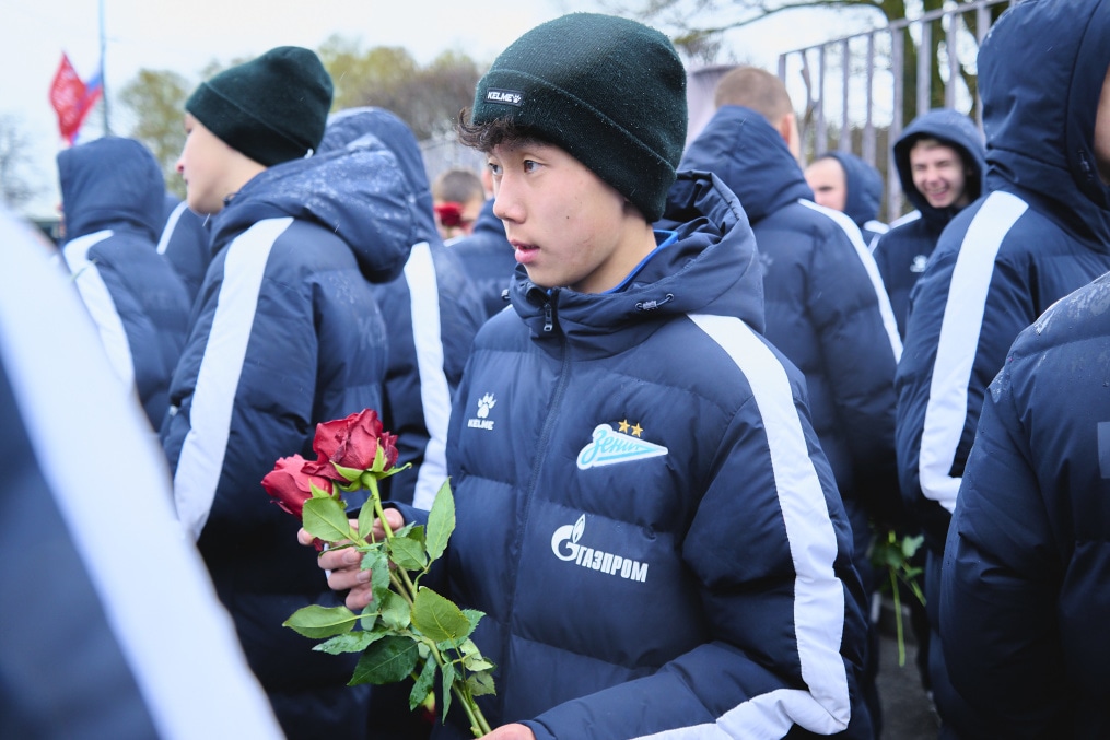 Торжественное возложение цветов на Пискаревском мемориальном кладбище в честь 80-летия Великой Победы