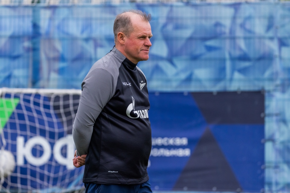 Тренировка юношеской команды «Зенит» U-18 перед матчем с «Локомотивом»