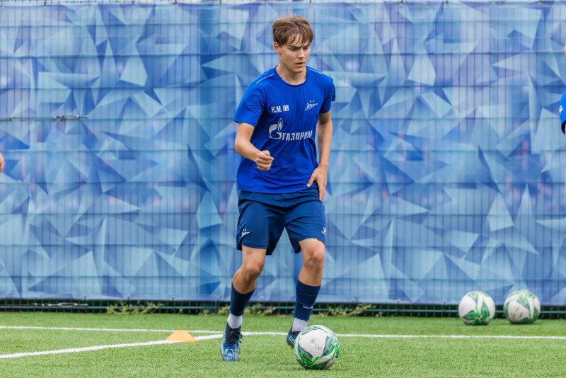 Тренировка юношеской команды «Зенит» U-18 перед матчем с «Локомотивом»