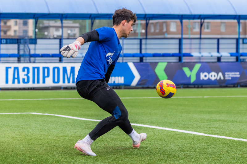 Тренировка юношеской команды «Зенит» U-18 перед матчем с «Локомотивом»