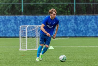 Тренировка юношеской команды «Зенит» U-18 перед матчем с «Локомотивом»