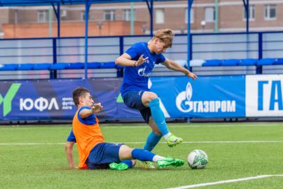 Тренировка юношеской команды «Зенит» U-18 перед матчем с «Локомотивом»