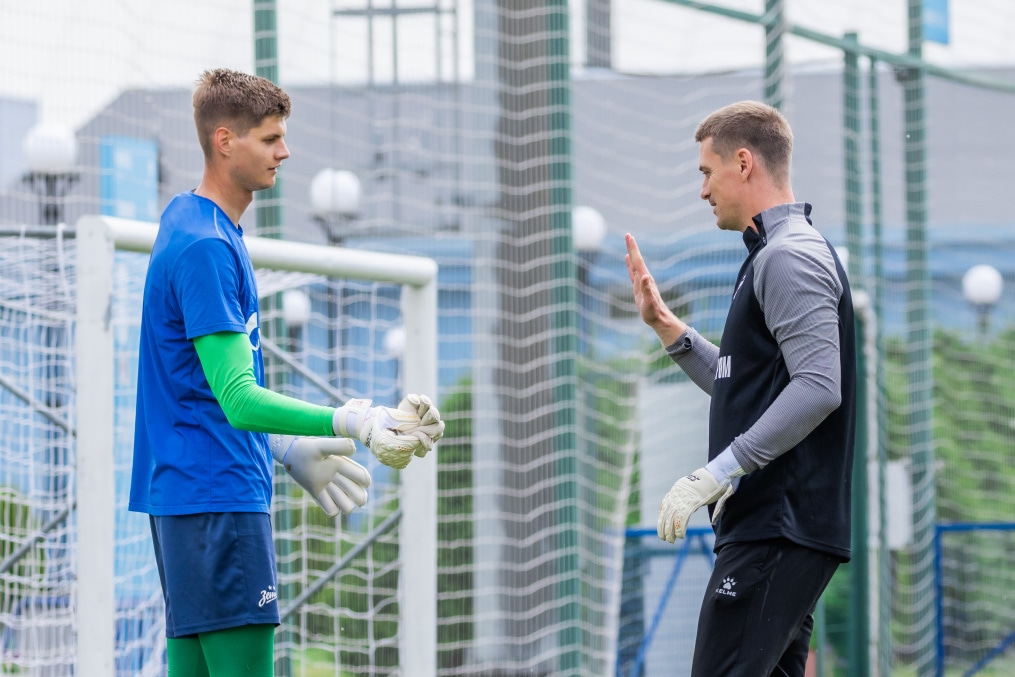 Тренировка «Зенита»-2 перед матчем с ФК «Луки-Энергия»