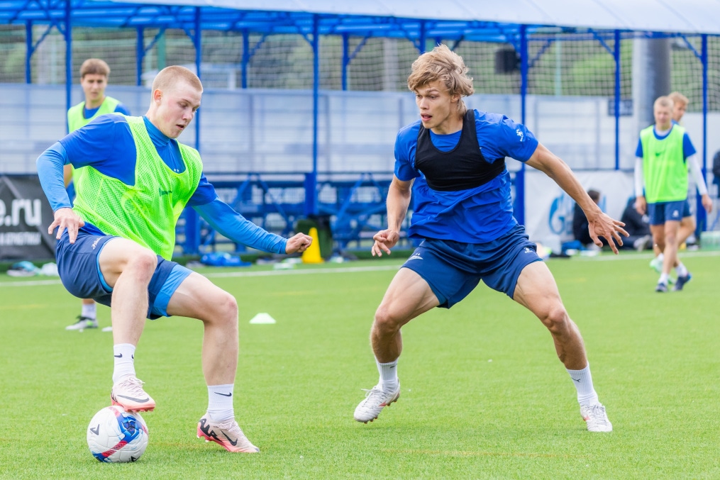 Тренировка «Зенита»-2 перед матчем с ФК «Луки-Энергия»