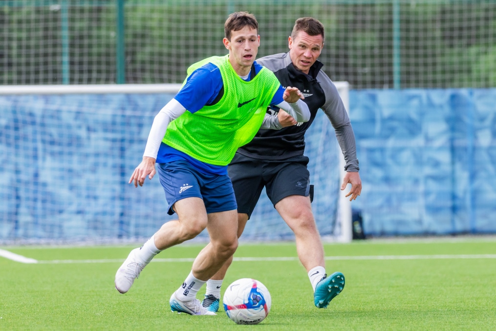 Тренировка «Зенита»-2 перед матчем с ФК «Луки-Энергия»